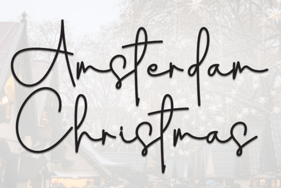 Amsterdam Christmas: A Festive Script Font for Web Design