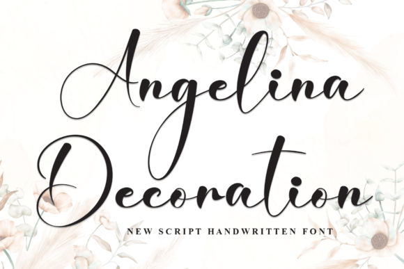 Angelina Decoration: A Flowing Script for Creative Campaigns