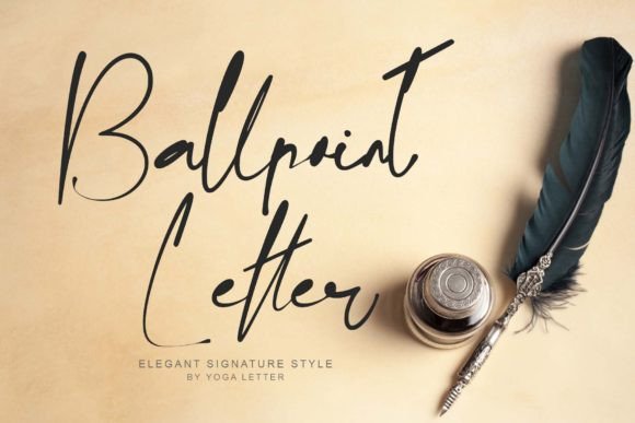 Ballpoint Letter: A Refined Script Font for Branding