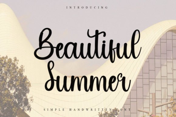 Beautiful Summer Font for Creative Campaigns