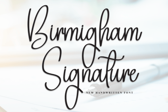 Birmigham Signature Font