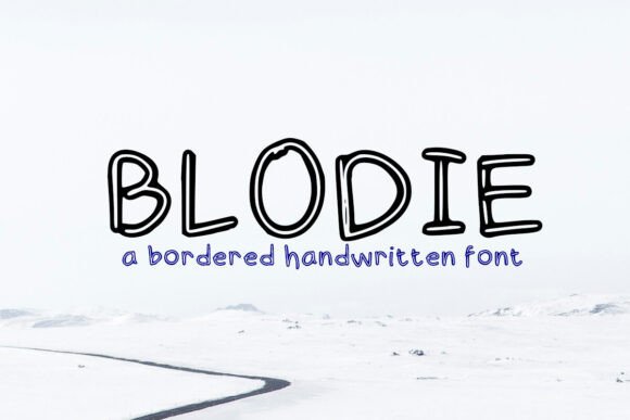 Blodie: A Handwritten Typeface for Modern Editorial Design