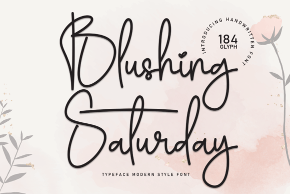 Blushing Saturday Font Review