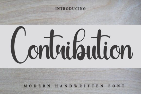 Contribution: A Handwritten Typeface for Modern Editorial Design