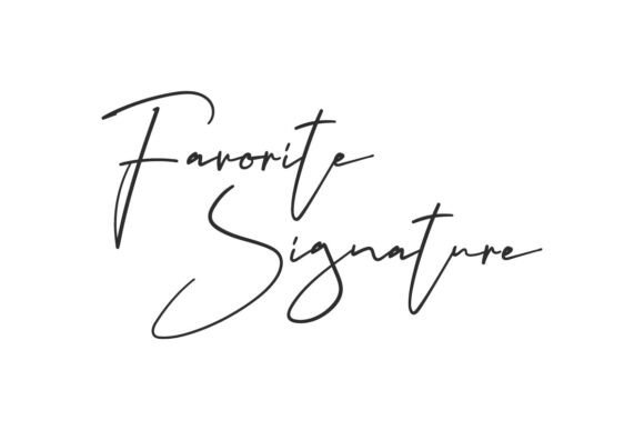 Favorite Signature: The Perfect Handwritten Font for Makers