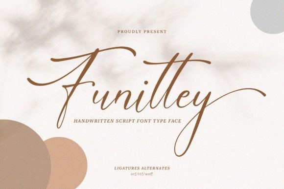 Funittey: A Refined Script Typeface for Editorial Design