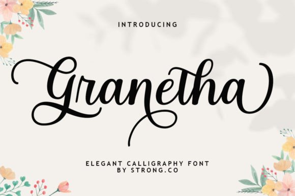 Granetha: A Handwritten Font for Warm Brand Identity