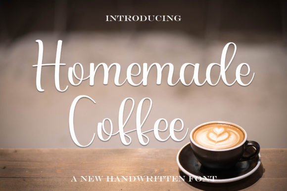 Homemade Coffee Font for Creative Marketing