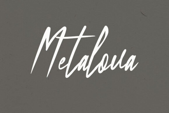 Metalova: A Refined Script Typeface for Editorial Design