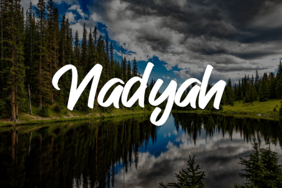 Nadyah: A Whimsical Script Font for Editorial Magic