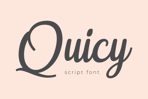 Quicy: The Script Font That Elevates Handmade Branding