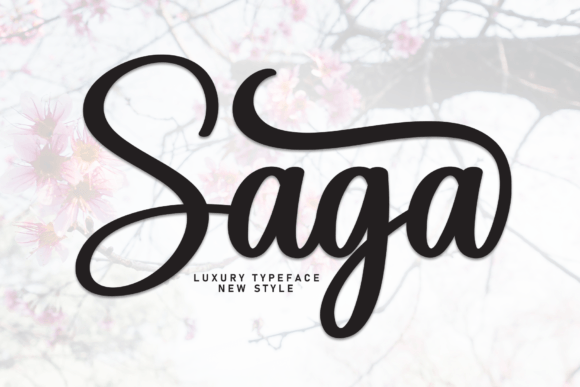 Saga: A Beautiful Handwritten Font for Your Business