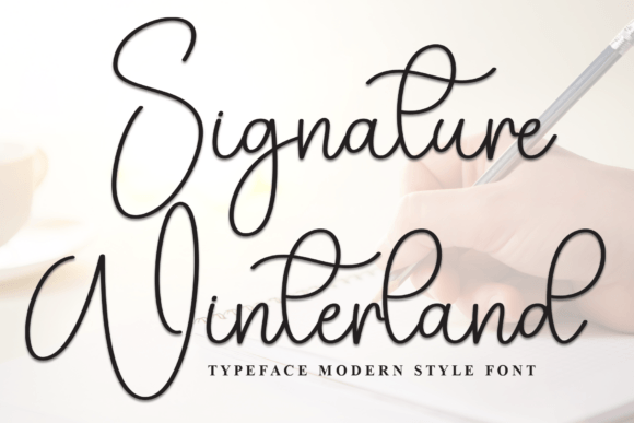 Signature Winterland: A Warm Script Font for Web Design