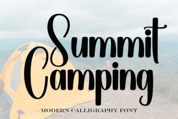 Summit Camping: The Handwritten Font for Crafters