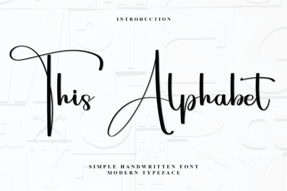 This Alphabet: A Flowing Typeface for Elegant Design